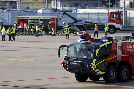 Notfallübung am Flughafen Köln/Bonn