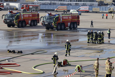 Notfallübung am Flughafen Köln/Bonn