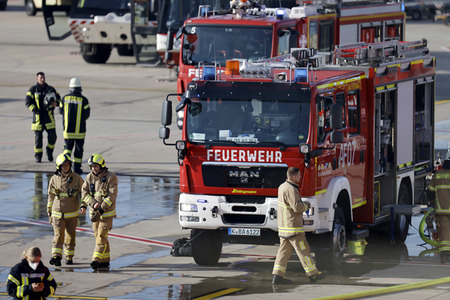 Notfallübung am Flughafen Köln/Bonn