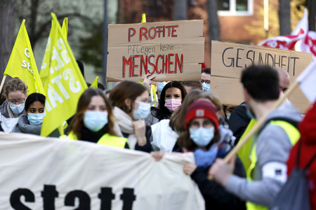 Streik der Beschäftigten der Uniklinik Köln