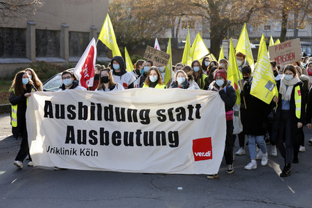 Streik der Beschäftigten der Uniklinik Köln