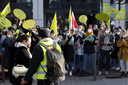 Streik der Beschäftigten der Uniklinik Köln