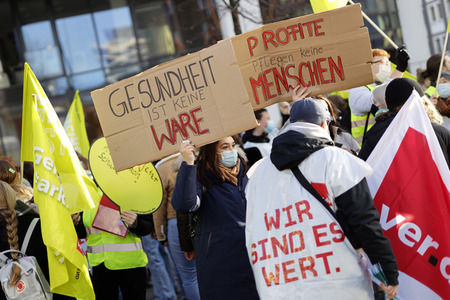 Streik der Beschäftigten der Uniklinik Köln