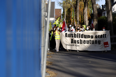 Streik der Beschäftigten der Uniklinik Köln