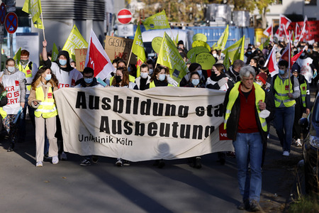 Streik der Beschäftigten der Uniklinik Köln