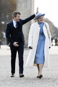 Fototermin mit Königin Margrethe II. von Dänemark und Kronprinz Frederik von Dänemark in Berlin