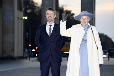 Fototermin mit Königin Margrethe II. von Dänemark und Kronprinz Frederik von Dänemark in Berlin