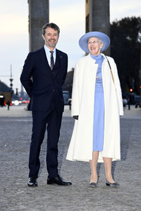 Fototermin mit Königin Margrethe II. von Dänemark und Kronprinz Frederik von Dänemark in Berlin