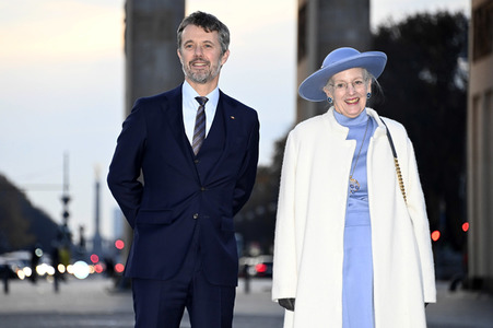 Fototermin mit Königin Margrethe II. von Dänemark und Kronprinz Frederik von Dänemark in Berlin