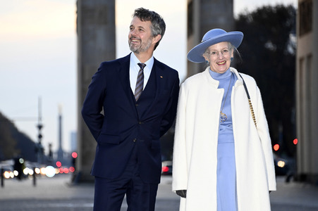 Fototermin mit Königin Margrethe II. von Dänemark und Kronprinz Frederik von Dänemark in Berlin