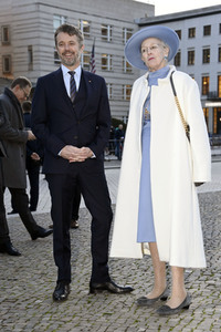 Fototermin mit Königin Margrethe II. von Dänemark und Kronprinz Frederik von Dänemark in Berlin