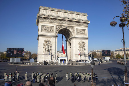 103. Jahrfeier des Waffenstillstands von 1918 in Paris