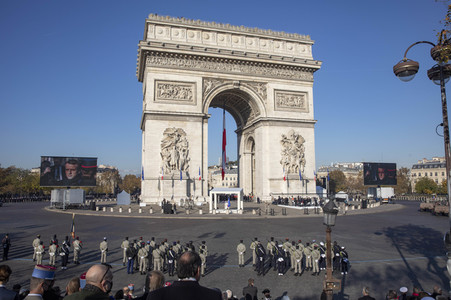 103. Jahrfeier des Waffenstillstands von 1918 in Paris