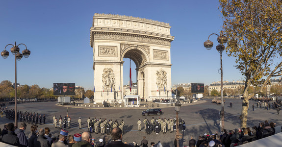 103. Jahrfeier des Waffenstillstands von 1918 in Paris