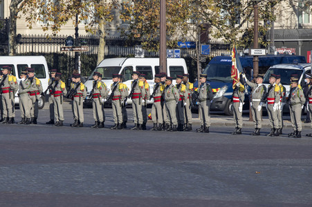 103. Jahrfeier des Waffenstillstands von 1918 in Paris