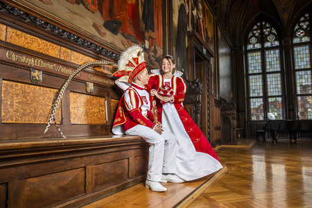 Photoshooting mit den Karnevalsprinzenpaaren in Erfurt