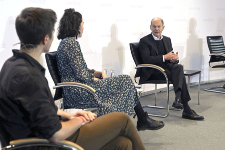 Treffen von Olaf Scholz mit Klimaaktivisten in Berlin