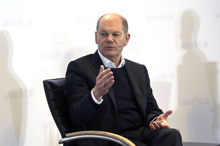 Treffen von Olaf Scholz mit Klimaaktivisten in Berlin