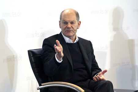 Treffen von Olaf Scholz mit Klimaaktivisten in Berlin