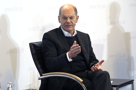 Treffen von Olaf Scholz mit Klimaaktivisten in Berlin