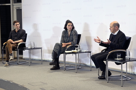 Treffen von Olaf Scholz mit Klimaaktivisten in Berlin