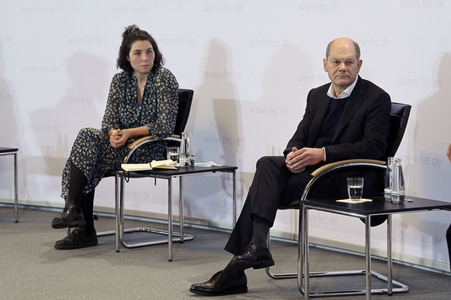 Treffen von Olaf Scholz mit Klimaaktivisten in Berlin