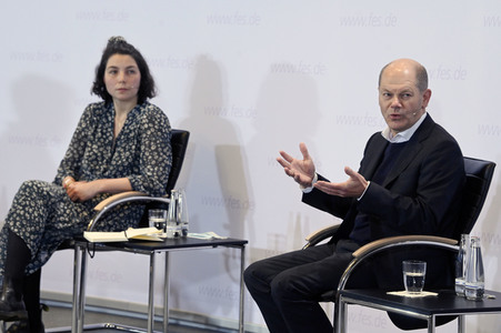 Treffen von Olaf Scholz mit Klimaaktivisten in Berlin