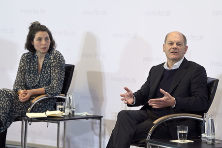 Treffen von Olaf Scholz mit Klimaaktivisten in Berlin