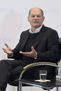 Treffen von Olaf Scholz mit Klimaaktivisten in Berlin