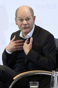 Treffen von Olaf Scholz mit Klimaaktivisten in Berlin