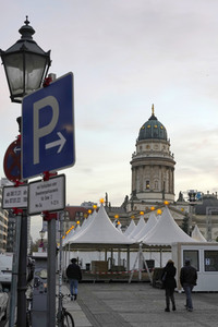 Aufbau der Weihnachtsmärkte in Berlin