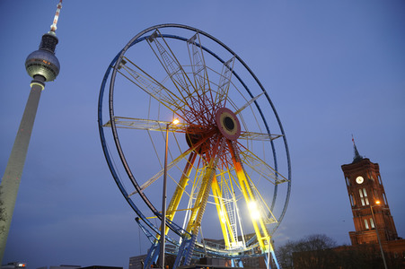 Aufbau der Weihnachtsmärkte in Berlin