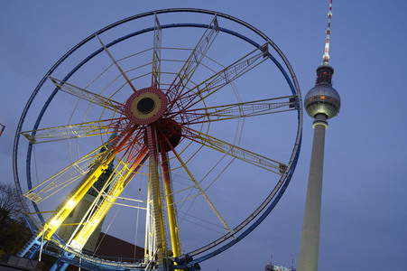 Aufbau der Weihnachtsmärkte in Berlin