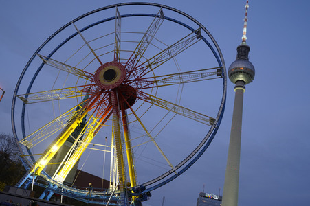 Aufbau der Weihnachtsmärkte in Berlin