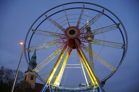 Aufbau der Weihnachtsmärkte in Berlin