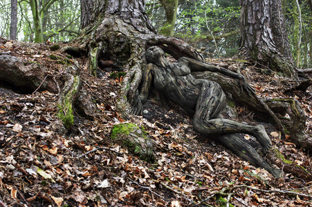 NATURE ART: Bodypainting Herbstimpressionen