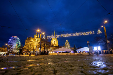 Schließung des Weihnachtsmarktes in Erfurt
