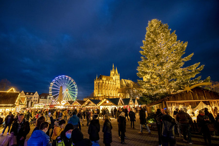 Schließung des Weihnachtsmarktes in Erfurt