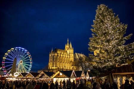 Schließung des Weihnachtsmarktes in Erfurt