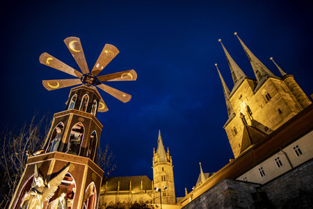 Schließung des Weihnachtsmarktes in Erfurt