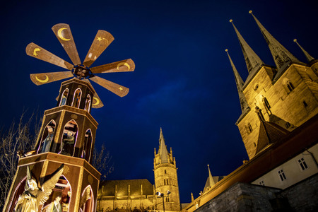 Schließung des Weihnachtsmarktes in Erfurt