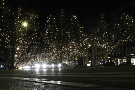 Weihnachtsbeleuchtung am Kudamm in Berlin