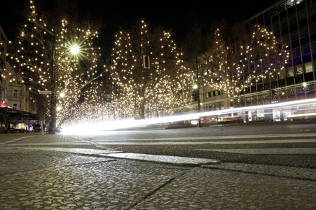 Weihnachtsbeleuchtung am Kudamm in Berlin