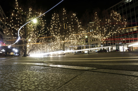 Weihnachtsbeleuchtung am Kudamm in Berlin