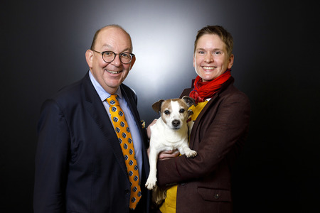 Fotoshooting mit Denis Scheck und Christina Schenk in Köln