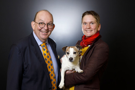 Fotoshooting mit Denis Scheck und Christina Schenk in Köln