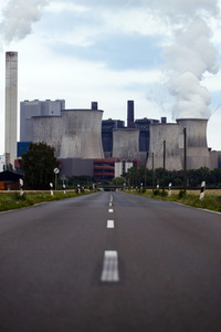 Das Braunkohle-Kraftwerk Niederaußem