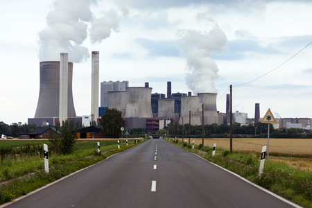Das Braunkohle-Kraftwerk Niederaußem