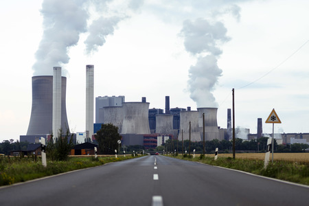 Das Braunkohle-Kraftwerk Niederaußem