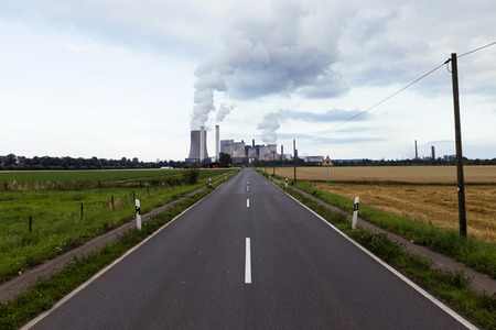 Das Braunkohle-Kraftwerk Niederaußem